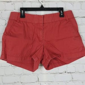 J Crew 100% Cotton Chino Broken In Khaki Shorts